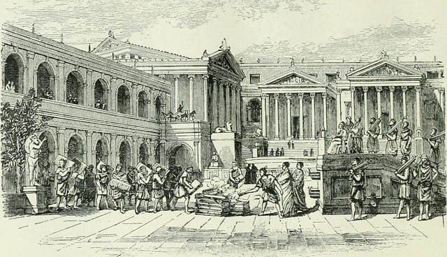 Old roman ceremony